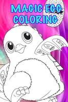 Hatch animals coloring book-poster