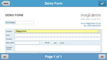 Magicomm DataForm poster