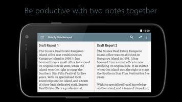 Side by Side Notepad Affiche