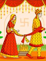Indian Wedding Bride And Groom Mandala 스크린샷 2
