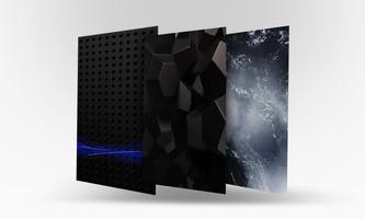 Black Carbon Fiber Theme Wallpapers Ekran Görüntüsü 1