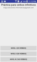 Verbos Infinitivos en Inglés تصوير الشاشة 1