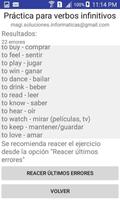 Verbos Infinitivos en Inglés تصوير الشاشة 3