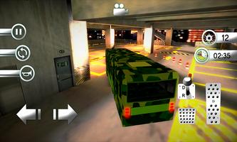 3D Army Bus Parking : Free Simulator screenshot 2