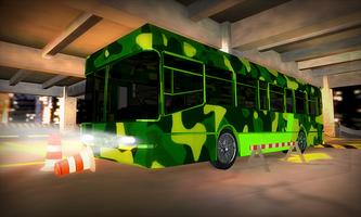 3D Army Bus Parking : Free Simulator screenshot 3