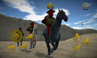 Arabic Cowboy Wild Horse Racing Championship 3D Affiche