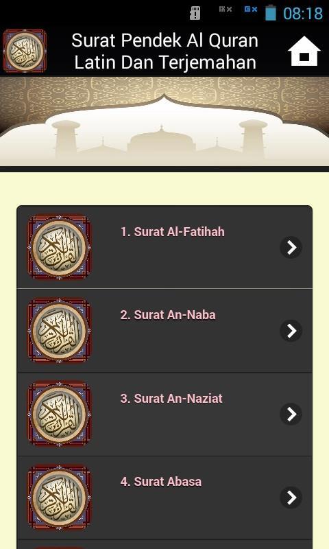 Surat Pendek Al Quran Latin Dan Terjemahan For Android Apk