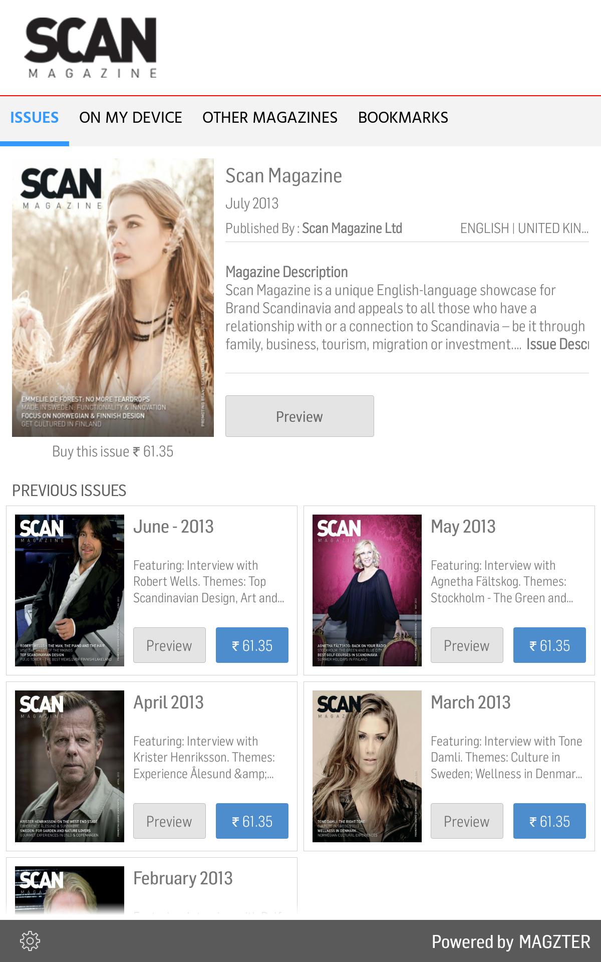 Scan magazine Scan magazine