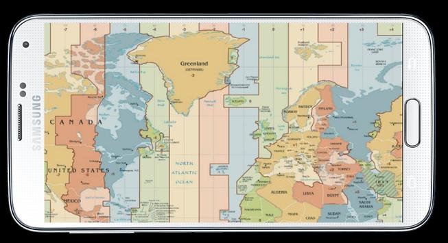 world map time zone apk screenshot