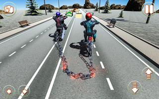 angekettet Fahrradsimulator Plakat