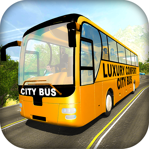 Coach Bus Highway Hill Climb