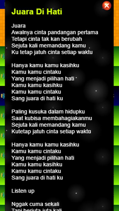 Lagu Pertama Kali Lirik - Lagu Dear Nathan Lirik Fur Android Apk