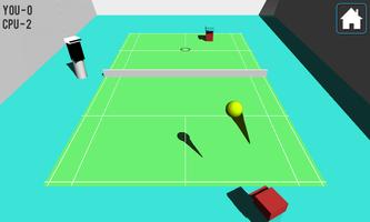 テニスゲームの3D Cubedの ポスター
