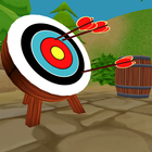 archery game bow and arrows icon