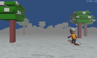 Jeux de ski 3D de course Affiche