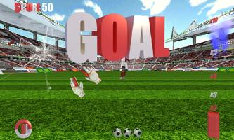 matchs de football gardien 3D capture d'écran 1