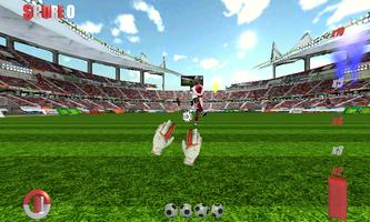 matchs de football gardien 3D capture d'écran 2