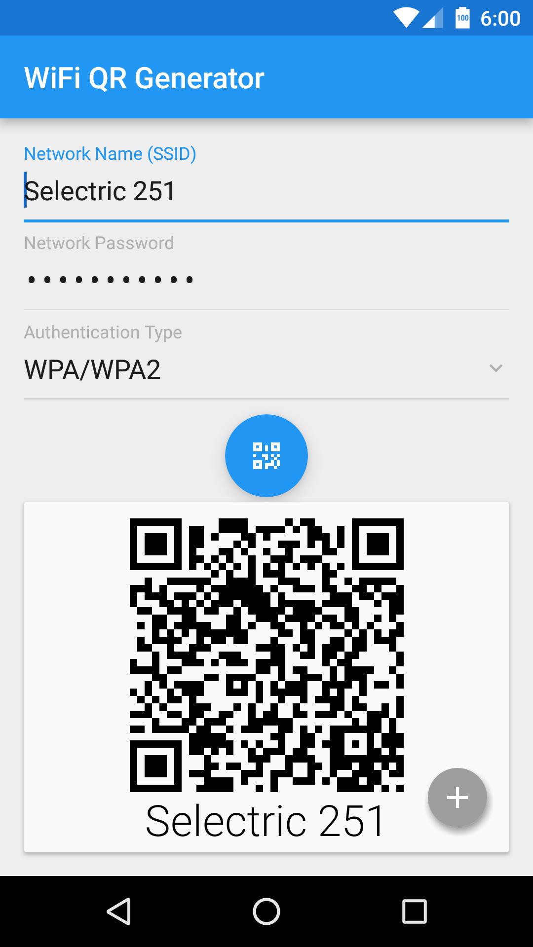 Wifi QR Code Generator for Android - APK Download