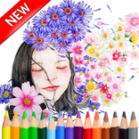 Adult Coloring Beautiful Girls