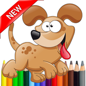 Dog Coloring Drawing Book icon