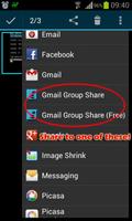 Group Share for Gmail (Free) تصوير الشاشة 2