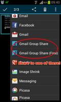 Group Share for Gmail (Free) تصوير الشاشة 2