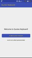 Quote Keyboard Affiche