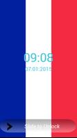 France Flag Pin Lock Screen screenshot 1