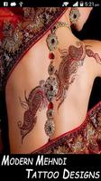 Modern Mehndi Tattoo Designs الملصق