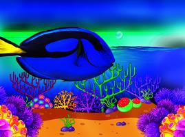 Blue Tang Is Finding Dory Pal الملصق