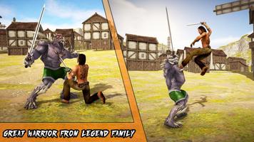 Legend Of Warrior Revenge: Survival Family Mission स्क्रीनशॉट 1