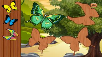 Butterfly jigsaw kids games تصوير الشاشة 1