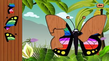 Butterfly jigsaw kids games screenshot 2