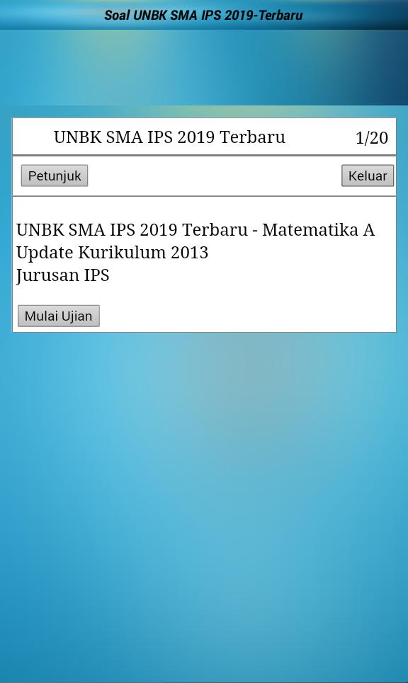 Soal Unbk Sma Ma Ips 2019 Lengkap Fur Android Apk Herunterladen