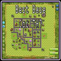 Best Base Coc TH7 ポスター