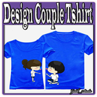 Design Couple Tshirt ícone