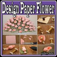 Design Paper Flower पोस्टर