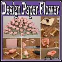 Design Paper Flower Poster