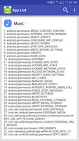 App List Package MD5 Permissio capture d'écran 2