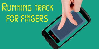 Poster Running track for Finger