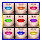 Make-up Lippenstift Zeichen