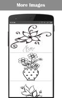 Easy Drawing Flowers Affiche