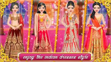 Indian Wedding Girl Fashion Salon Affiche
