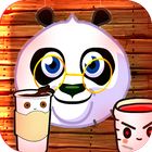 dr panda cafe dash free food أيقونة