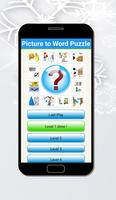 Picture to Word Puzzle Plakat