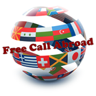 Making call abroad free ícone