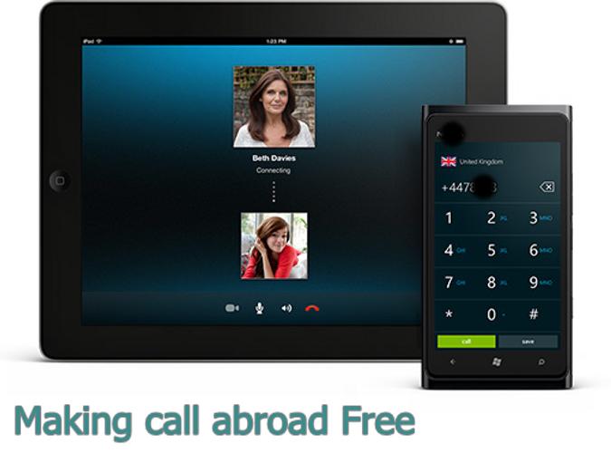 How can I call abroad for free?