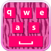 Zebra Pink Keyboard icon