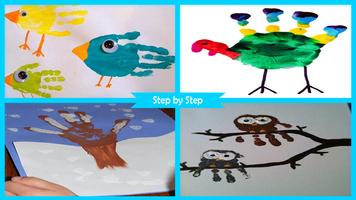Easy Handprint Craft for Kids Affiche