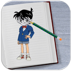 How to Draw All Detective Conan أيقونة